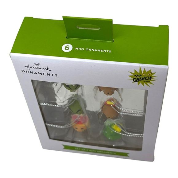 Hallmark Dr. Seuss How The Grinch Stole Christmas! Miniature Ornaments Set of 6 - Picture 9 of 11